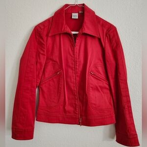 DKNY Women's Red Utility Jacket